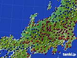 2017年12月23日の北陸地方のアメダス(日照時間)
