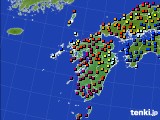 九州地方のアメダス実況(日照時間)(2017年12月23日)