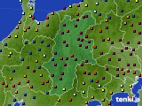 長野県のアメダス実況(日照時間)(2017年12月23日)