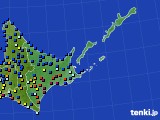 2017年12月23日の道東のアメダス(日照時間)