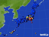 アメダス実況(日照時間)(2017年12月24日)