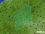 2017年12月24日の群馬県のアメダス(日照時間)