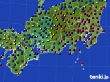 2017年12月25日の東海地方のアメダス(日照時間)