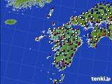 九州地方のアメダス実況(日照時間)(2017年12月25日)