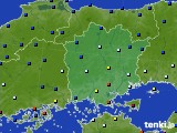 岡山県のアメダス実況(日照時間)(2017年12月25日)