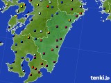 宮崎県のアメダス実況(日照時間)(2017年12月26日)