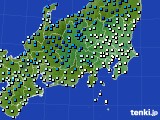 2017年12月26日の関東・甲信地方のアメダス(気温)