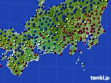 2017年12月27日の東海地方のアメダス(日照時間)