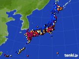 アメダス実況(日照時間)(2017年12月27日)