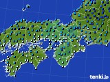 近畿地方のアメダス実況(気温)(2017年12月27日)