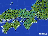 2017年12月27日の近畿地方のアメダス(気温)