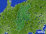 2017年12月27日の長野県のアメダス(風向・風速)