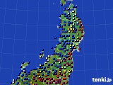 2017年12月28日の東北地方のアメダス(日照時間)