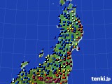 東北地方のアメダス実況(日照時間)(2017年12月28日)