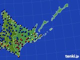 道東のアメダス実況(日照時間)(2017年12月28日)