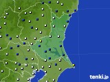 茨城県のアメダス実況(風向・風速)(2017年12月28日)