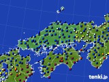 中国地方のアメダス実況(日照時間)(2017年12月29日)