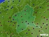 2017年12月29日の群馬県のアメダス(日照時間)