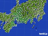 東海地方のアメダス実況(風向・風速)(2017年12月29日)