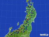 東北地方のアメダス実況(積雪深)(2017年12月30日)