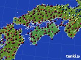 四国地方のアメダス実況(日照時間)(2017年12月30日)