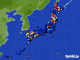 2017年12月31日のアメダス(日照時間)