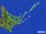 道東のアメダス実況(日照時間)(2017年12月31日)