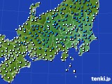 関東・甲信地方のアメダス実況(気温)(2017年12月31日)