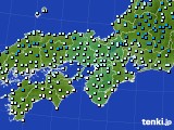 2017年12月31日の近畿地方のアメダス(気温)