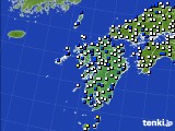 2017年12月31日の九州地方のアメダス(風向・風速)