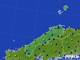 島根県のアメダス実況(日照時間)(2018年01月01日)