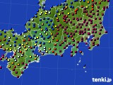 東海地方のアメダス実況(日照時間)(2018年01月02日)