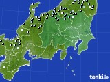 関東・甲信地方のアメダス実況(降水量)(2018年01月03日)