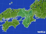 近畿地方のアメダス実況(積雪深)(2018年01月03日)