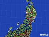 東北地方のアメダス実況(日照時間)(2018年01月03日)