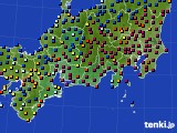 東海地方のアメダス実況(日照時間)(2018年01月03日)