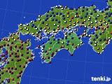 2018年01月03日の四国地方のアメダス(日照時間)