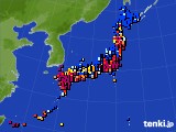 2018年01月03日のアメダス(日照時間)