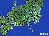 関東・甲信地方のアメダス実況(気温)(2018年01月03日)