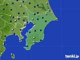 千葉県のアメダス実況(風向・風速)(2018年01月03日)