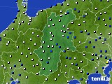 長野県のアメダス実況(風向・風速)(2018年01月03日)