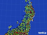 2018年01月04日の東北地方のアメダス(日照時間)