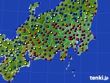 関東・甲信地方のアメダス実況(日照時間)(2018年01月04日)