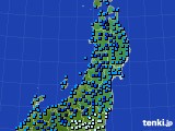 東北地方のアメダス実況(気温)(2018年01月04日)