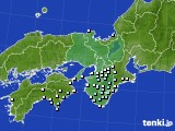 近畿地方のアメダス実況(降水量)(2018年01月05日)