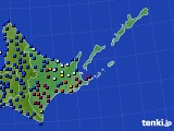 道東のアメダス実況(日照時間)(2018年01月05日)