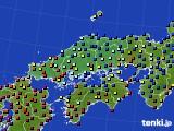 2018年01月06日の中国地方のアメダス(日照時間)