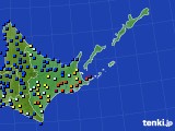 道東のアメダス実況(日照時間)(2018年01月06日)