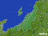 新潟県のアメダス実況(風向・風速)(2018年01月06日)