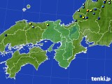 近畿地方のアメダス実況(積雪深)(2018年01月07日)